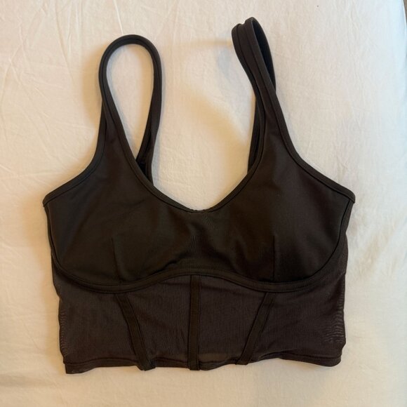 Alo Yoga Espresso Mesh Corset Tank - Picture 4 of 4
